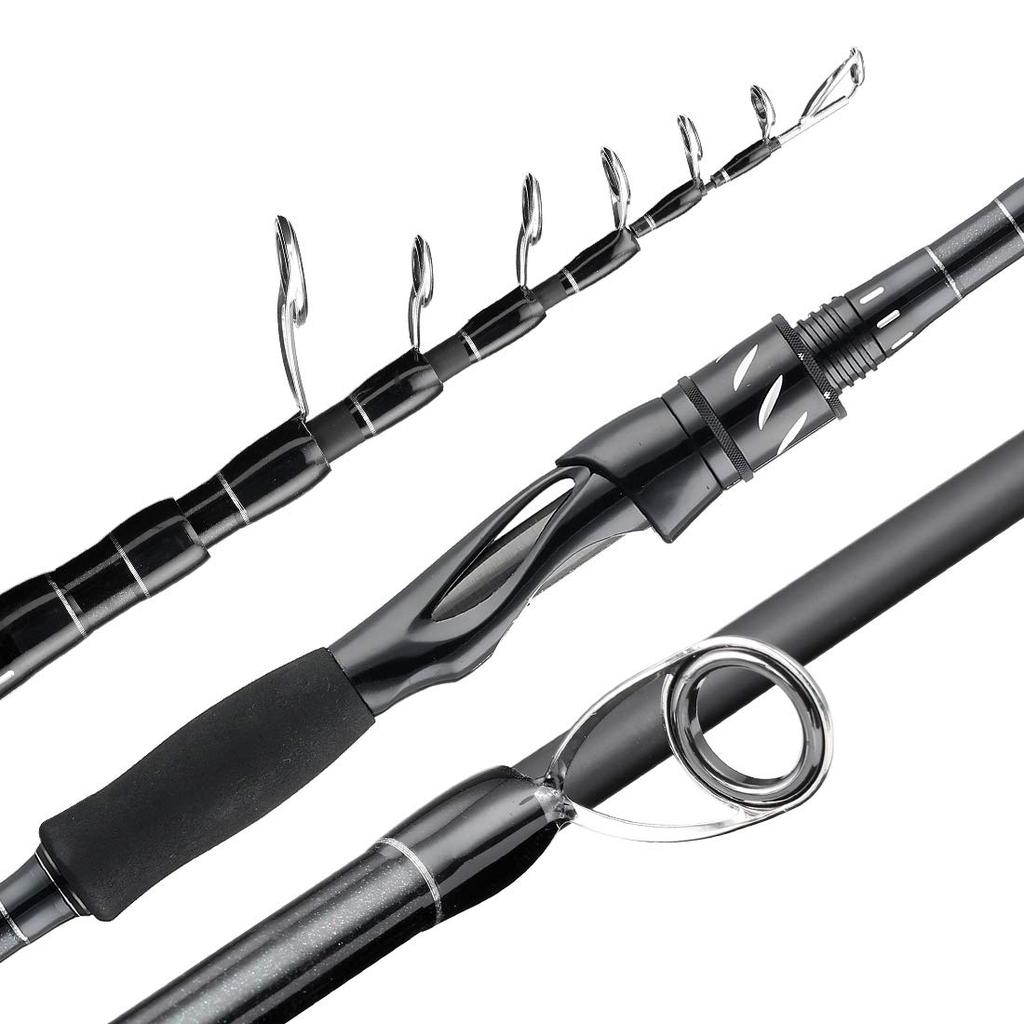 SeaKnight Sange II M MH 2.1M 2.4M Carbon Telescopic Fishing Rod Baitcasting/Spinning Travel Rod 7-25g 8-18LB Fishing