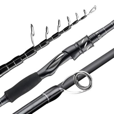 SeaKnight Sange II M MH 2.1M 2.4M Carbon Telescopic Fishing Rod Baitcasting/Spinning Travel Rod 7-25g 8-18LB Fishing