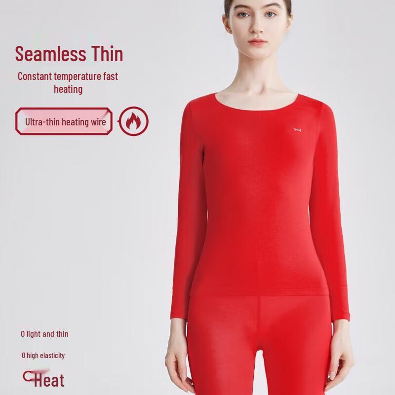 Miiow Women's Round Neck Thermal Underwear Set