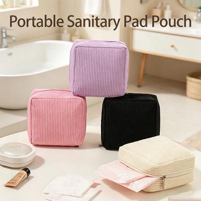 Toiletry Bag Sanitary Pad Pouch Pad Pouch Cute Cosmetic Storage Pouch Women Small Makeup Bag Cable Case
