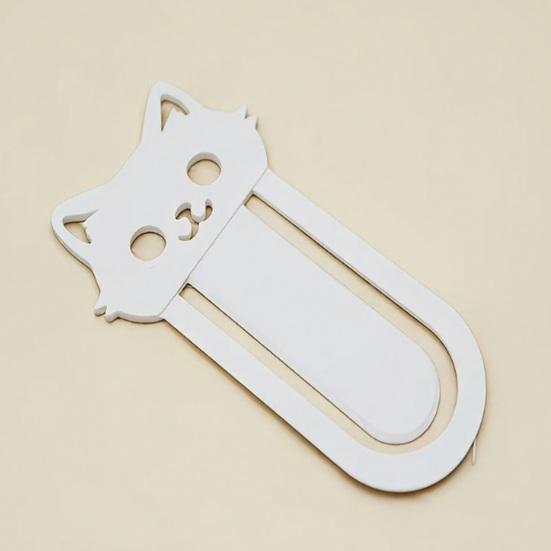 Jijijing 3D Printed Cat Bookmark, Stable Clamping Book Clip, Not Easy To Fall Off Non-Scratch Practical Reading Mark for Accessory