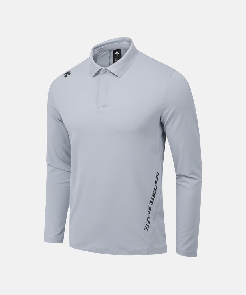 DESCENTE Training Turflite Long Sleeve Polo Shirt Grey (Sq311Tpl71)