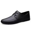 2 Men'S And Women'S Shoes Flat-Soled Business Casual Shoes Doudou Shoes Spring Low-Top Cowhide Leather Shoes Single Shoes
