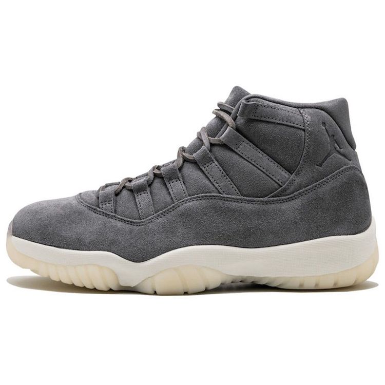 

Мужские кроссовки Air Jordan 11 Retro Premium Grey Suede Cool-Grey Sail 914433-003
