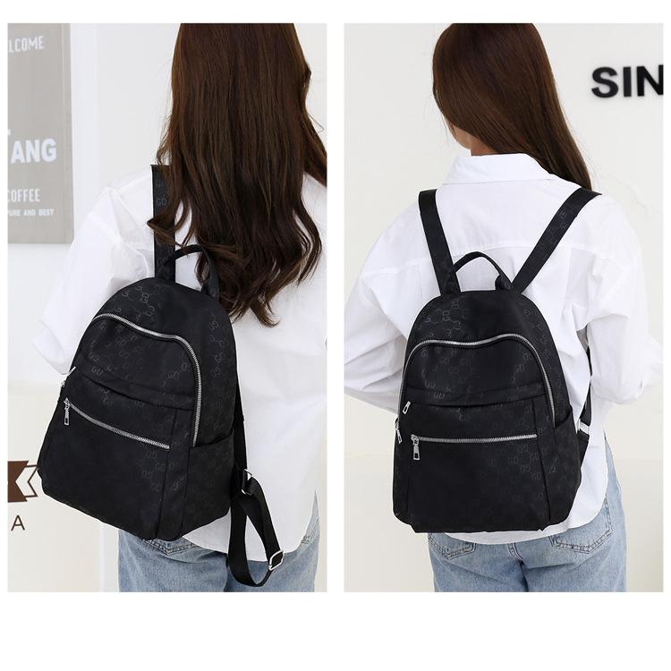 2024 New Fashion Casual Travel Backpack Oxford Cloth Large Capacity Women's Bag Letter Printing