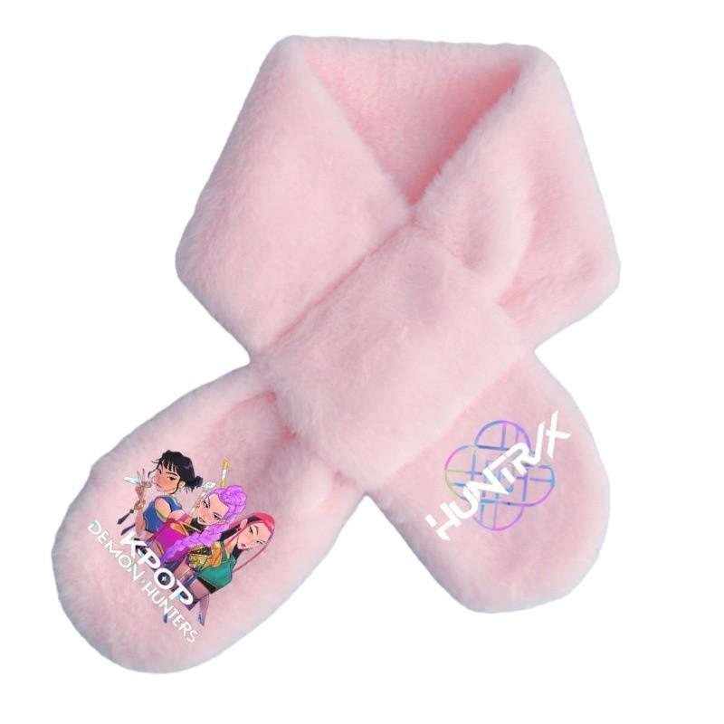 Soft Fashion Rumi Mira Zoey Printing Winter Autumn Warm Scarf Girls Purple Pink Scarves