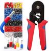 Ferrule Crimping Tool Kit, Ferrule Crimper Plier (AWG23-10), Self-adjustable Ratchet Crimping Tool Kit for Ferrules Connectors