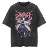 2026 Anime Demon Slayer Maglietta Lavata Retrò Uomo e Donna Estiva Morbida Traspirante Moda Top Streetwear Maglietta Gadget