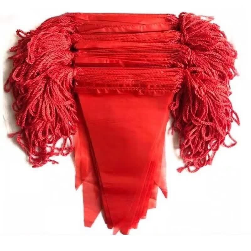 Red Festival String Flag Decoration