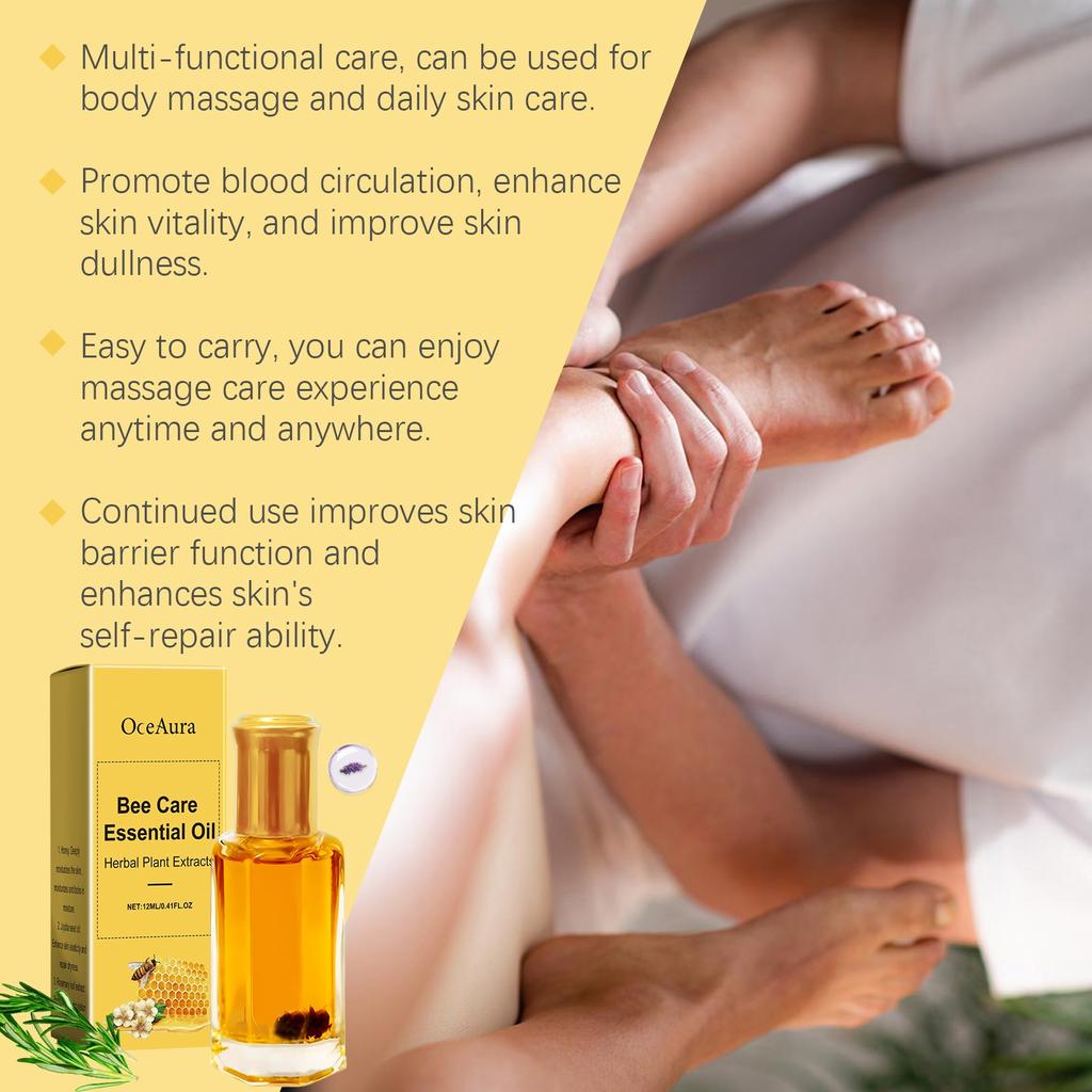 Bee Care Serum Oil;Body Massage Oil; Herbal Massage OilDeeply Nourish The Skin And Make The Skin More Hydrated And Elastic.12ml