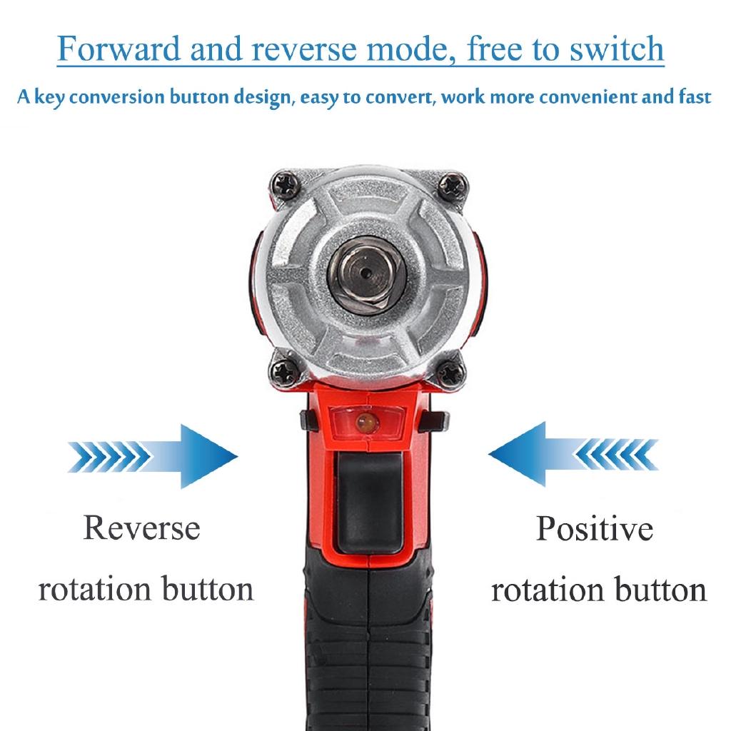 128VF 13800mAh Multifunctional Lithium Battery Electric Wrench Infinitely Variable Speed Electric Impact Wrench Woodworking DIY