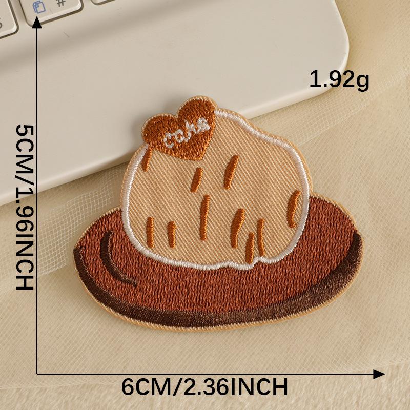 Cartoon Cake Self-Adhesive Embroidered Cloth Patch