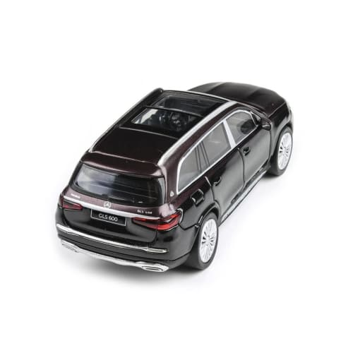 JADI Mercedes-Maybach GLS Obsidian Black/Rubellite Red LHD 1/64 Scale Model PA55304