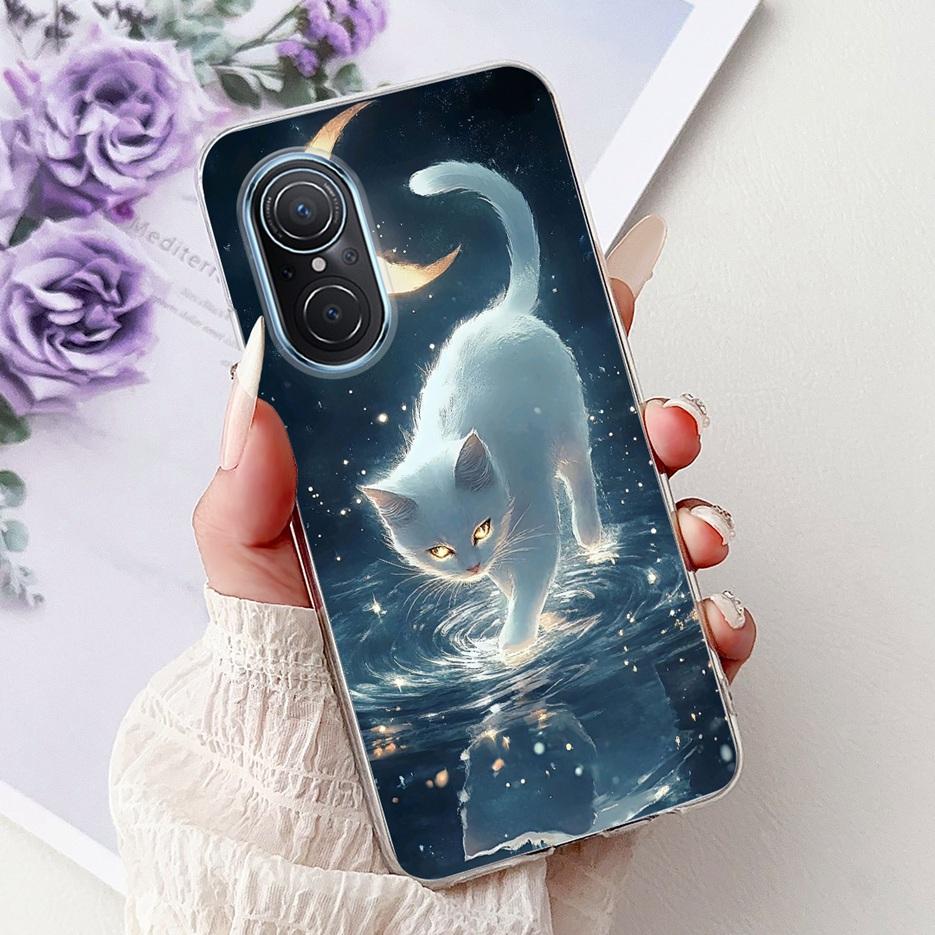 For Huawei Nova 9 SE Case Nova9 Pro Luxury Flowers Painted Cover Soft Slim Phone Case For Huawei Nova 9 Pro Nova9 SE Fundas Bags