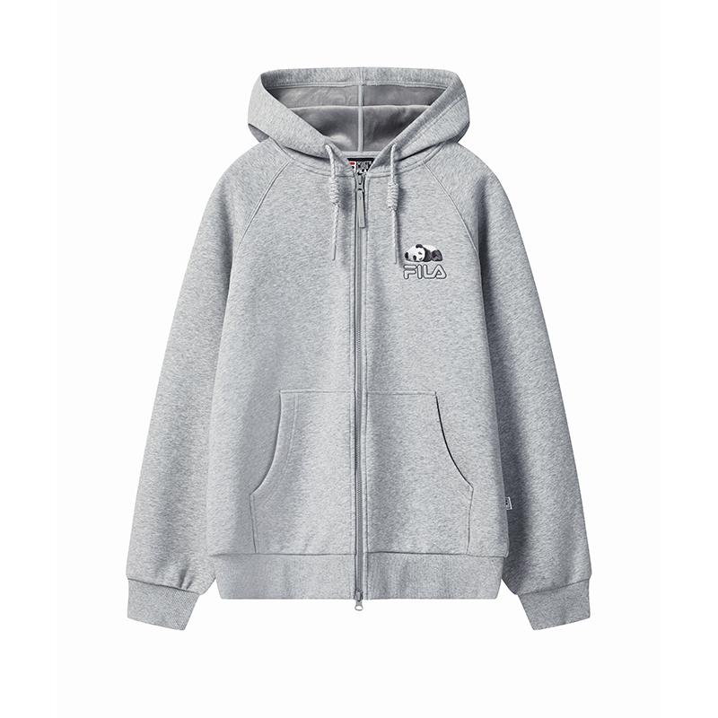 

Fila Наследие Вышивка Панда Классическая Индивидуальность Модный Тренд Простая Повседневная Удобная Толстовка с Капюшоном Свободного Кроя Теплая Флисовая Куртка F51U548501F-MG L