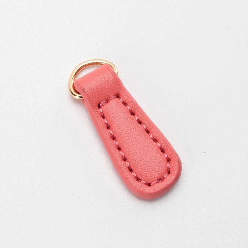 5 Stück Echtes Leder Reißverschluss Zipper Puller Kopf Kleidung Gepäck Zubehör Rucksack Reißverschluss Schnalle Anhänger Zuglasche Nähen Reißverschluss