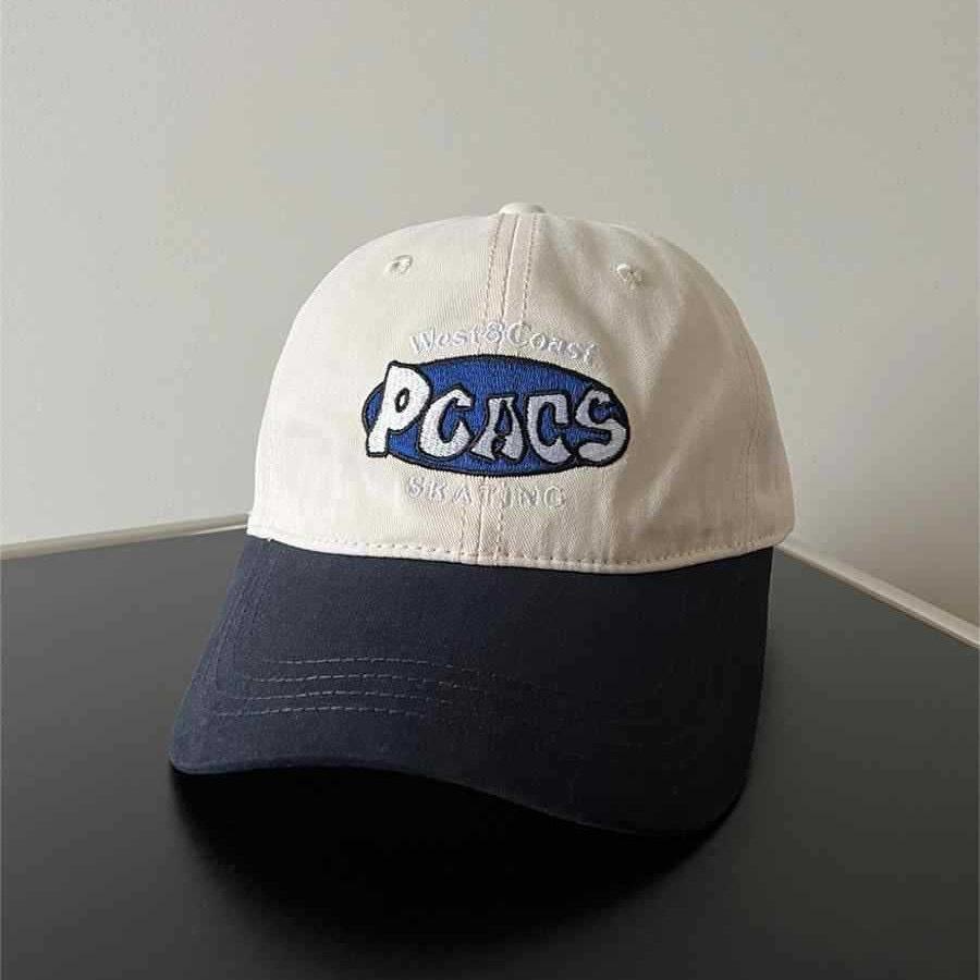 

Весенне-летняя бейсболка двойного цвета с вышивкой алфавита для мужчин и женщин, модная, повседневная, универсальная, солнцезащитная кепка для пар M（56-58cm） бежевый