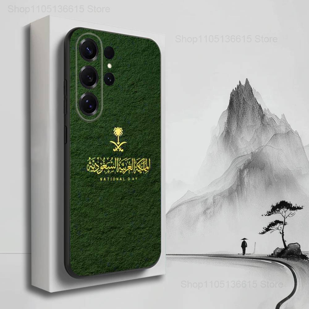 

Arabia Kingdom OF Saudi Case For Samsung S22,S25,S24,S23,Ultra,FE,S20,S10,Plus,S21,S9,Lite,Soft Silicone Black SamsungS225G