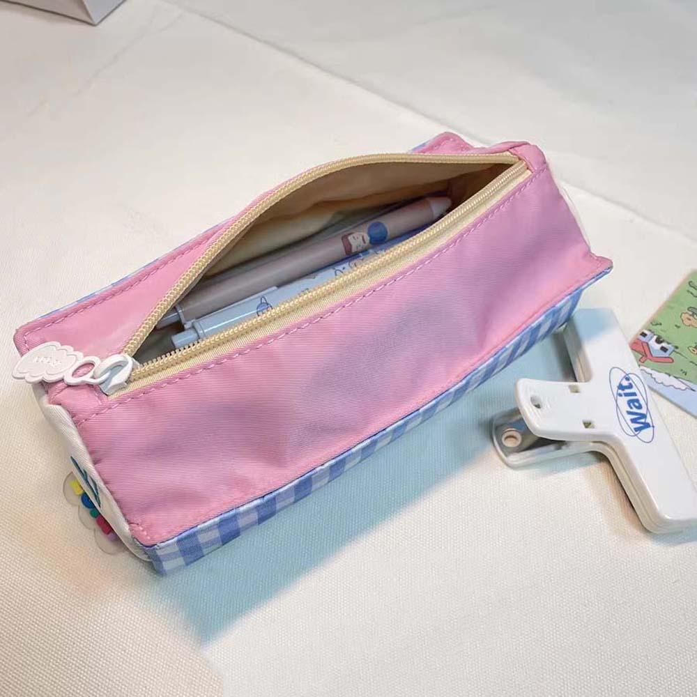 Desktop Storage Lovely House Stationery Bag Aesthetic Pencil Pouch  Student