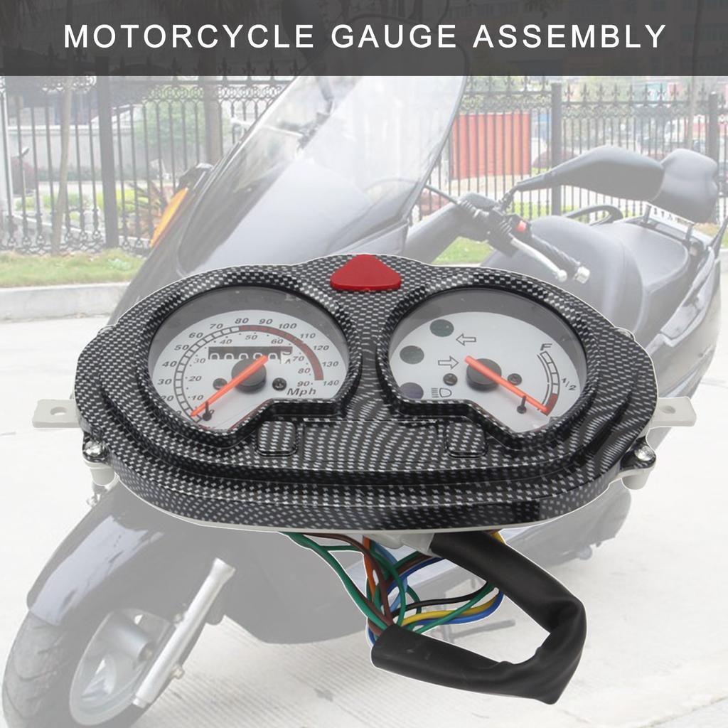 Motorcycle Instrument Panel 12V Motorbike Dashboard Assembly Stylish12V Motorcycle Instrument Consoles for 150cc Engines