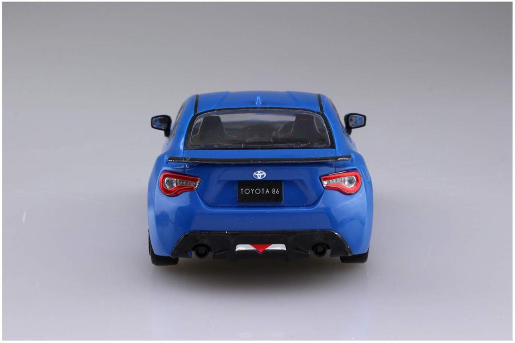 Aoshima Bunka Kyozai The Snap Kit Series Toyota 86 Bright Blue Plastic Model Kit 1/32 Pre-colored 03-E