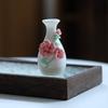 1PCS Chinese Style Ceramic Small Vases Home Decor Mini Retro Toothpick Holder Cotton Swab Storage Jar