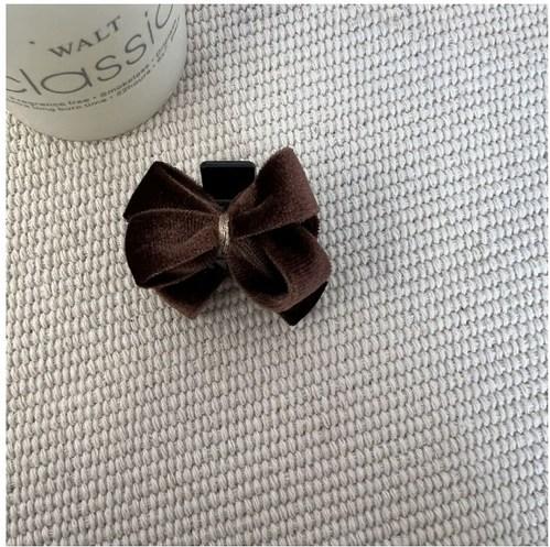 Red Velvet Bow Small Hair Claw High Ponytail Sweet Bow Hairpin Cute Bangs Side Clip Grip Headdress Barrettes Hair Accessories