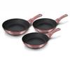 Zestaw 3 Patelni 20/24/28Cm Berlinger Haus Bh-6170 I-Rose