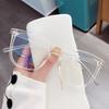 Oversized Eyewear Transparent Computer Glasses Frame Women Men Anti Blue Light Blocking Glasses Optical Spectacle Eyeglass