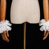 Halloween Retro Victorian Lace Jabot Collar and Cuffs Set Colonial Lace Collar Detachable Faux Sleeve Costume Accessory