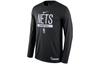 Nba Brooklyn Nets Team Logo Long Sleeve Dri Fit T Shirt DR6504-010