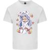 Easter Anime Girl With Eggs and Bunny Ears Unisexs Light Cotton TShirt