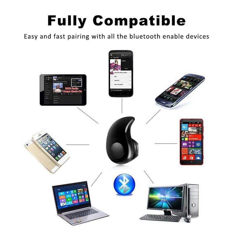 Mini Wireless Bluetooth Headset Handsfree Ultra Small Earphone with Microphone for Mobile Phone