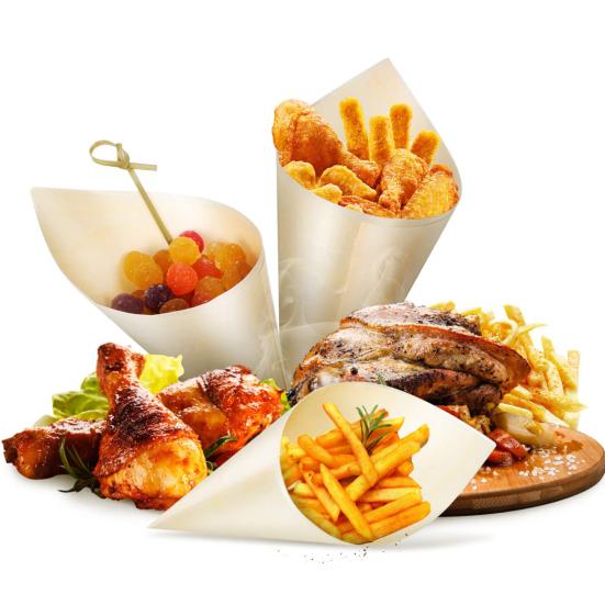 100 Stück Dessertkegel in Lebensmittelqualität, Einweg, auslaufsicher, hitzebeständig, BPA-frei, Charcuterie-Kegel, kleine Dessertkegel, Küchenbedarf