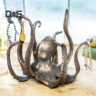 Tassenhalter im Vintage-Stil mit Oktopus-Motiv, Kunstharz, Meerestier-Figur, für die Küchenarbeitsplatte, Kaffeetassen-Organizer, Kleiderbügel, Ständer, Rack, Dekoration für drinnen und draußen
