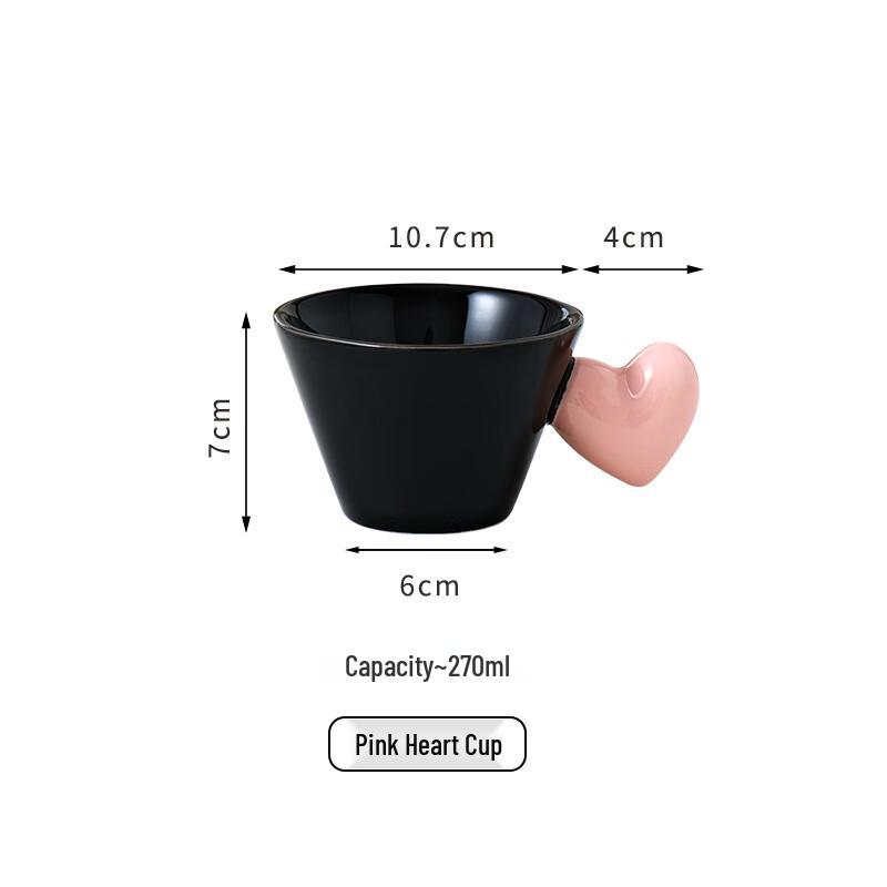 ME Creative Heart Ceramic Coffee Mug Single Cup