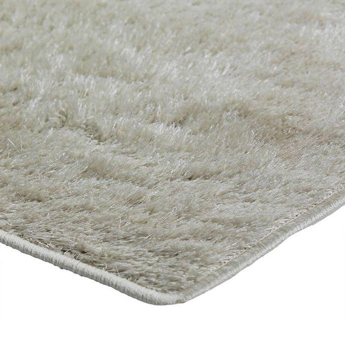 Living Room Rug Eff Shiny Extra-soft Ecru 120x170