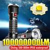 Professional Spearfishing Hunting Scuba XHP70 LED Dive Light IPX8 Waterproof Diving Flashlight 18650 Torch Underwater Flashlight