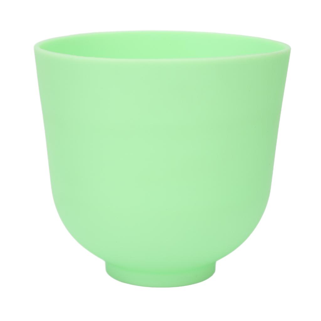 Facial Mixing Bowl DIY Silicone Mixing Pure Color Bowl for Facial Mask Cosmetic Beauty Tool Green