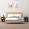 VidaXL Bedside Tables 2 Pcs Honey Brown 40x35x55 Cm Solid Pine Wood 820963