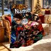 Individuelle Personalisierte Demon Slayer Druckdecke, Heimdekoration, Schlafzimmer, Sofa, Camping, Couch, Geschenke für Geburtstag Weihnachten