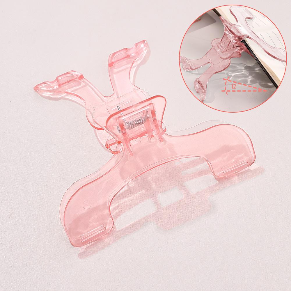 Book Clip Reading Clip Kawaii Desk Accessories Fixed To Prevent Page Turning Transparent Frosted Folder Clips Office Supplies