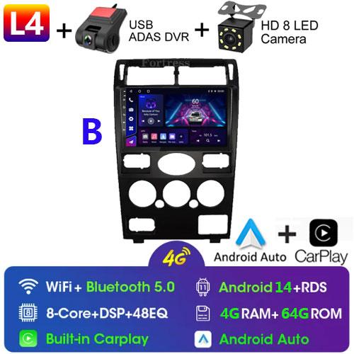 2din Android14 Car Radio Multimedia Carplay Auto GPS Navigation For Ford Mondeo Mondeo 3 2000 2001 2002 2003 2004 2005 2006-2007