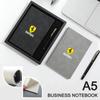 A5 Leather Business Notebook Pen Set Decorative Strip for Ferrari Series 296 GTB GTS Roma Purosangue 812 Competizione SF90 F8 HS6