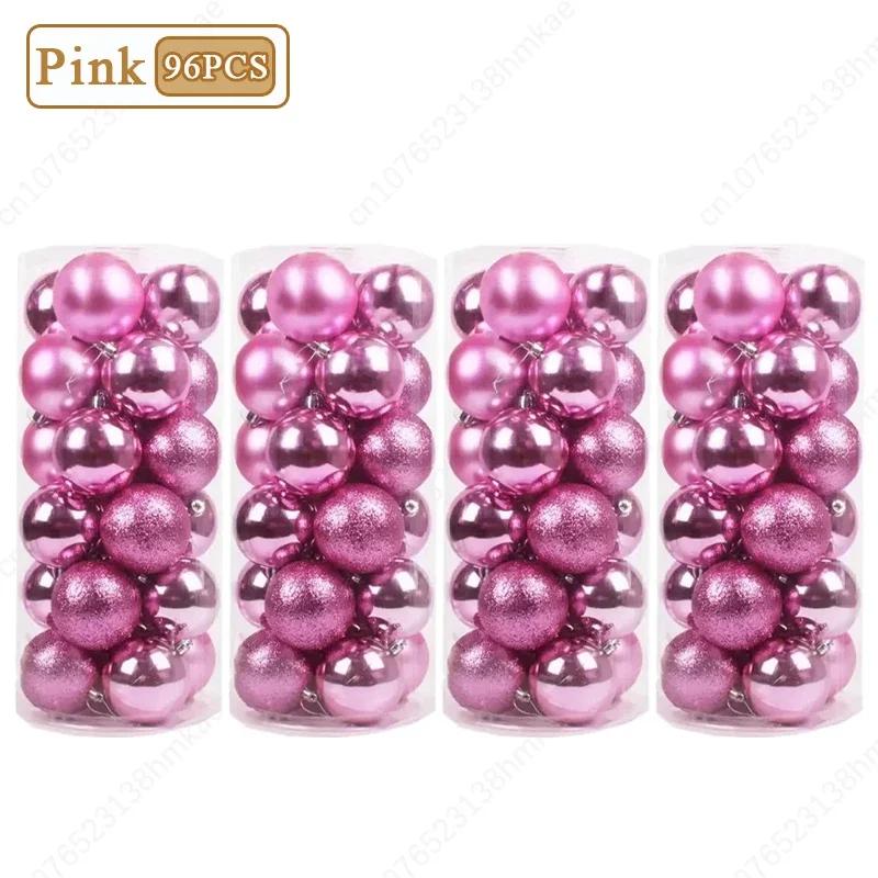 1-4Sets Christmas Tree Ornaments 24-Pack Multicolor Shatterproof Baubles for Xmas Tree Decor, Holiday Party Home Decoration