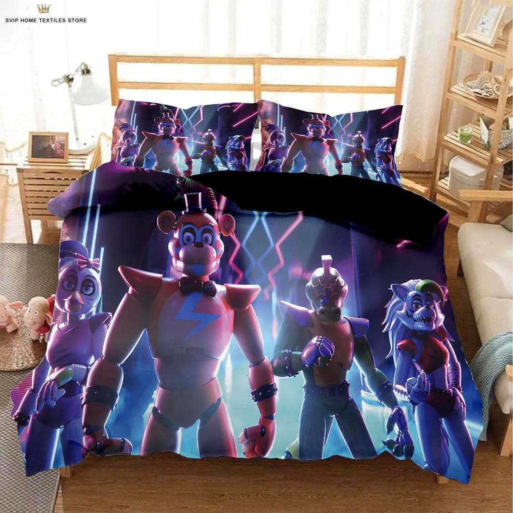 Comforter Dark Game Cartoon 3D Stereo Printing Bedding Set Three-Piece Set Machine Washable