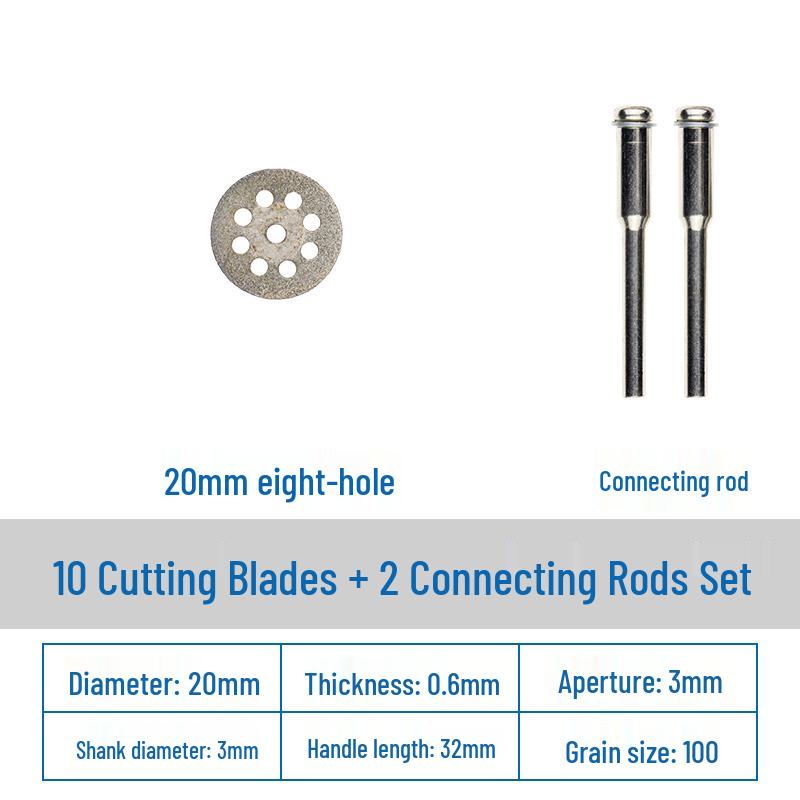 Diamond Cutting Disc for Grout, Jade, Glass, Ceramic; Seam Cleaning Blade for Hand Drill, Small Slice for Wine Bottles.