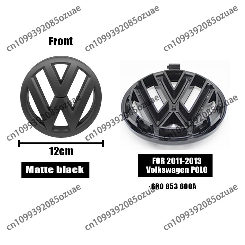 For Volkswagen MK7 For Volkswagen Polo 2011-2013 6R0853600A 35D853630 Auto Replacement Accessory 1Pc 3D ABS Car Front Logo Grille Badge Trunk Badge