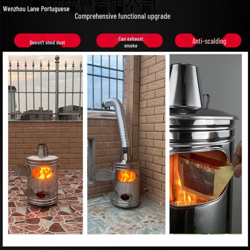 Smokeless Indoor Gold Incinerator Stainless Steel Burner for Paper Money Ceremony