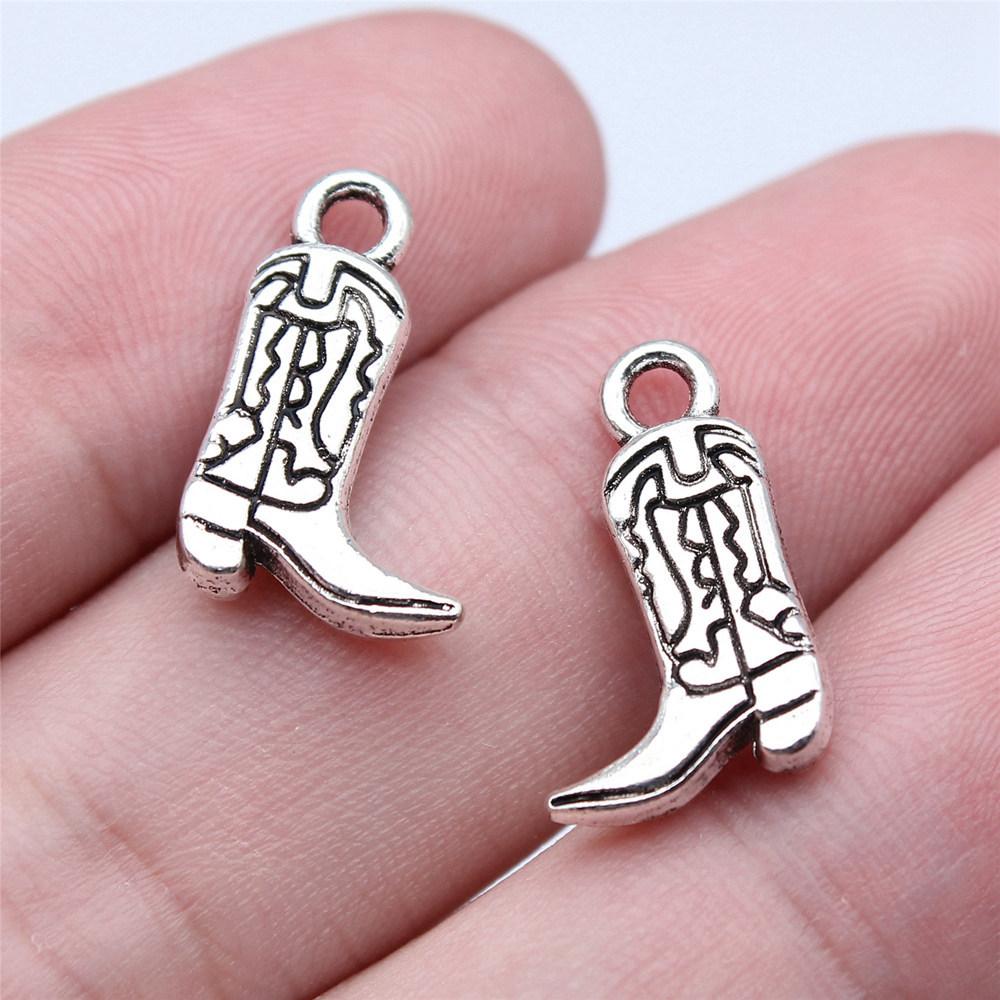 Shoes High Heel Fashion Charm Antique Bronze Zinc Alloy Jewelry Making Supplies for Women Earring Charms Handmade